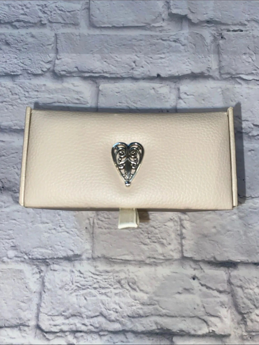 Brighton Follow Your Heart Two Tier Small Faux Leather Jewelry Box